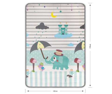 MILLY MALLY Mata piankowa zwijana Kinder Digits and Elephant