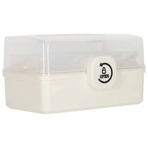 Organizer na leki pojemnik pudełko kasetka apteczka duży XL na zamek skrzynka 29x19x15,5 cm