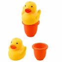Zestaw Zabawki Do Kąpieli Kaczuszka Dozownik Mydła Kubeczek Niebieski
