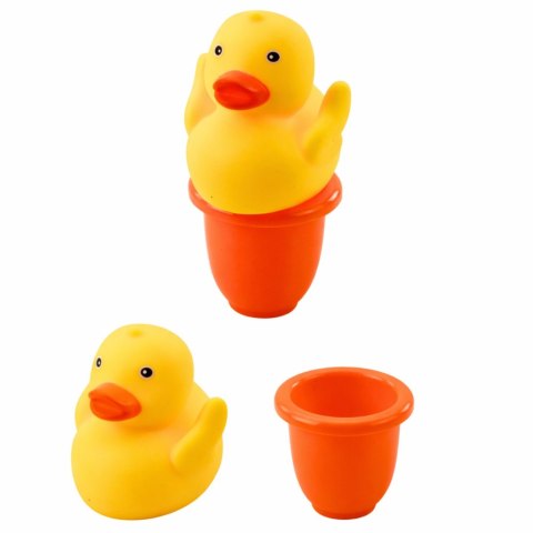 Zestaw Zabawki Do Kąpieli Kaczuszka Dozownik Mydła Kubeczek Niebieski