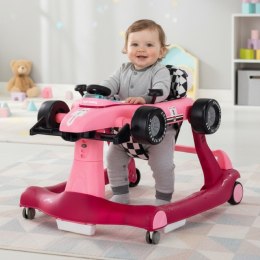 Chodzik, jeździk, pchacz WYŚCIGÓWKA FORMUŁA 1, 3w1 - różowy