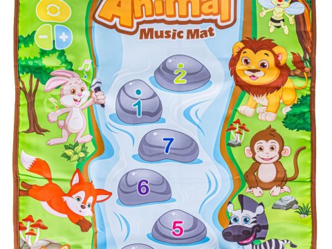 Edukacyjna Muzyczna Mata Sensoryczna Dla Dzieci ZWIERZĘTA
