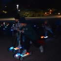Hulajnoga trójkołowa balansowa platforma LUMIRIDE LED 7 kolorów / 20 programów - szary