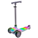 Hulajnoga trójkołowa balansowa platforma LUMIRIDE LED 7 kolorów / 20 programów - szary