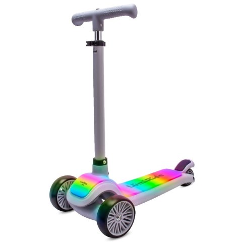 Hulajnoga trójkołowa balansowa platforma LUMIRIDE LED 7 kolorów / 20 programów - szary