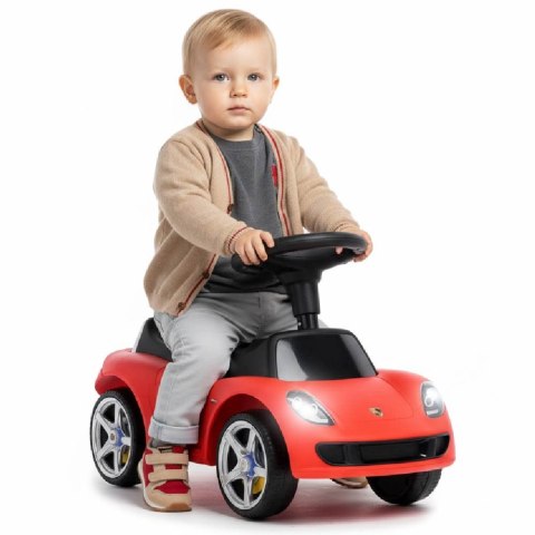 Jeździk pchacz chodzik dla dziecka Porsche Carrera GT czerwony