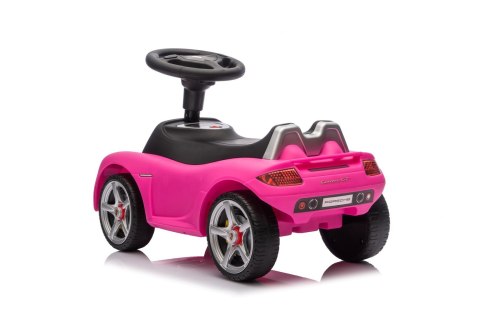 Jeździk pchacz chodzik dla dziecka Porsche Carrera GT różowy