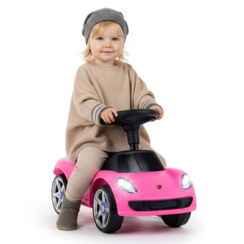 Jeździk pchacz chodzik dla dziecka Porsche Carrera GT różowy