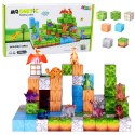 Klocki Magnetyczne Konstrukcyjne Kostki Kwadratowy Świat 3D 114 el.