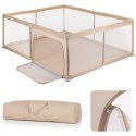 Kojec dla dziecka łóżeczko DUŻY PLAC ZABAW 150 x 200 x 68 cm - beżowy