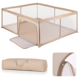 Kojec dla dziecka łóżeczko DUŻY PLAC ZABAW 150 x 200 x 68 cm - beżowy