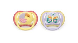 AVENT SCF087/04 Smoczek Ultra Air 0-6m 2 szt. ptak/motyl