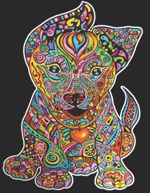 Kolorowanka Welwetowa A4 Szczeniak