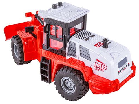 Odśnieżarka Pług Śnieżny Multifunkcyjny Traktor 1:16 Ciągnik Ruchome Ramię Światło Dźwięk