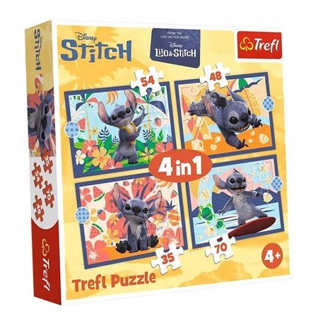 TREFL 34666 Puzzle 4w1 Wakacje na Hawajach