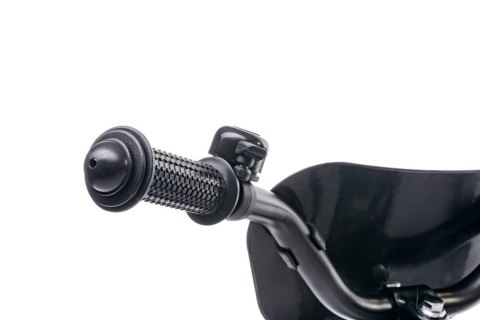 Rower 12 cali Tiger Bike z pchaczem - czarny & żółty & szary