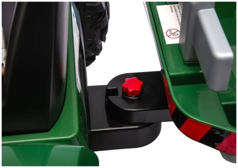 Traktor Na Akumulator CH9959B Z Przyczepą Ciemno Zielony 24V