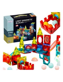 WOOPIE 40000 Magnetyczne klocki Tor świetlny 75 el.