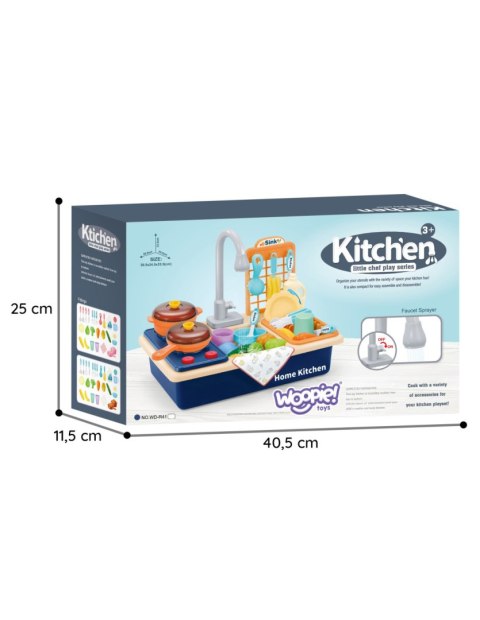 WOOPIE 42820 Zlewozmywak 2w1 kuchnia niebieska