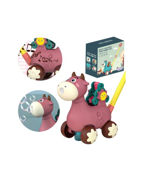 WOOPIE 44886 Pchacz Krówka z dźwiękiem różowy