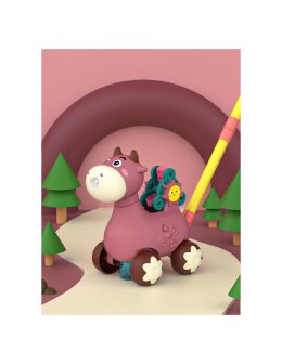 WOOPIE 44886 Pchacz Krówka z dźwiękiem różowy