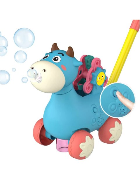 WOOPIE 44893 Pchacz Krówka z dźwiękiem niebieski