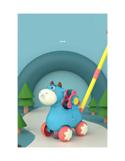 WOOPIE 44893 Pchacz Krówka z dźwiękiem niebieski