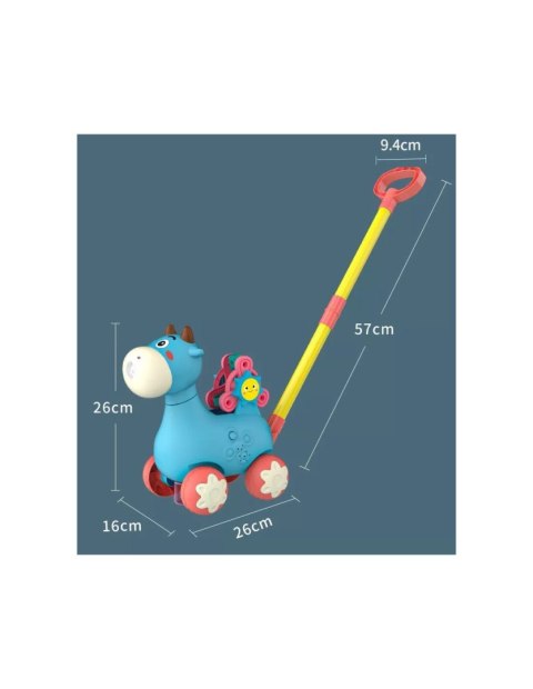 WOOPIE 44893 Pchacz Krówka z dźwiękiem niebieski