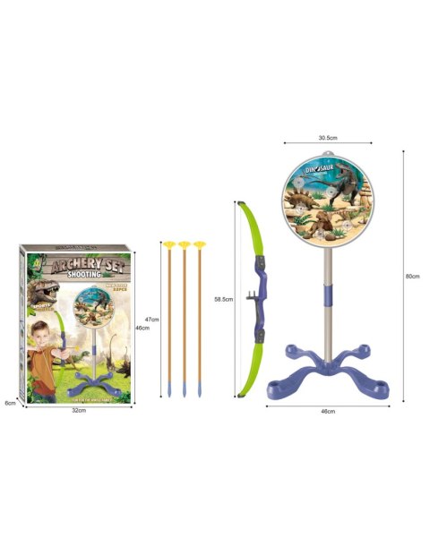 WOOPIE 45401 Zestaw małego Łucznika Dinozaury 32 el.
