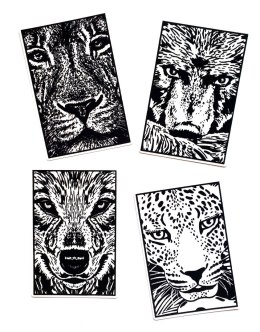 Welwetowy Zestaw na Podróż Drapieżniki