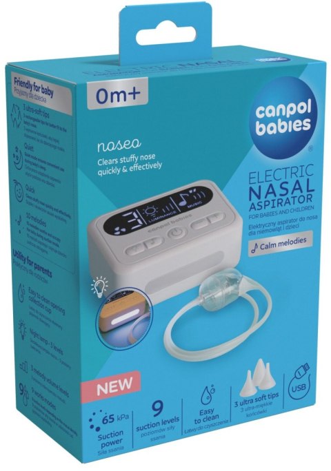 CANPOL 20/121 Elektryczny aspirator do nosa dla niemowląt i dzieci