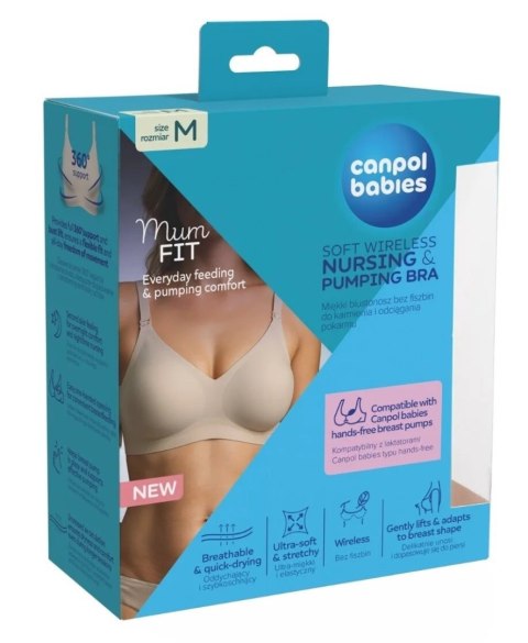 CANPOL 78/014 Mum fit biustonosz do karmienia i odciągania M