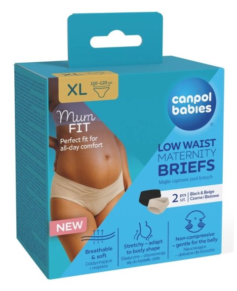 CANPOL 78/020 Mum fit majtki ciążowe pod rzuch rozmiar XL 2 szt.