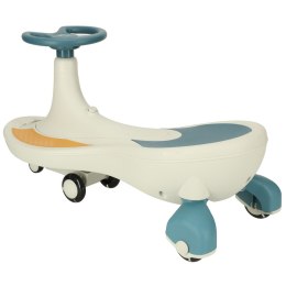 Jeździk grawitacyjny LED Swing Fix S4 świecące koła z muzyką grający 76cm niebiesko-biały max 100kg