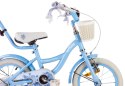Rower 14 cali Flower bike niezapominajka - niebieski