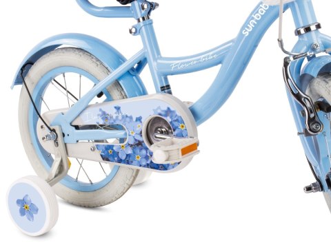 Rower 14 cali Flower bike niezapominajka - niebieski