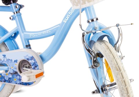 Rower 14 cali Flower bike niezapominajka - niebieski