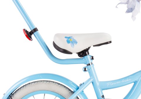 Rower 16 cali Flower bike NIEZAPOMINAJKA - niebieski