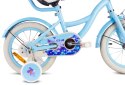 Rower 16 cali Flower bike NIEZAPOMINAJKA - niebieski