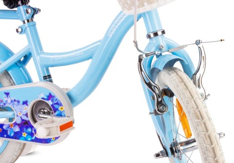 Rower 16 cali Flower bike NIEZAPOMINAJKA - niebieski