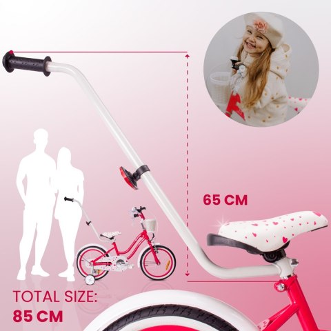 Rower 16 cali Heart bike - malinowy