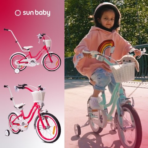 Rower 16 cali Heart bike - malinowy