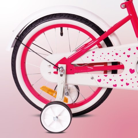 Rower 16 cali Heart bike - malinowy