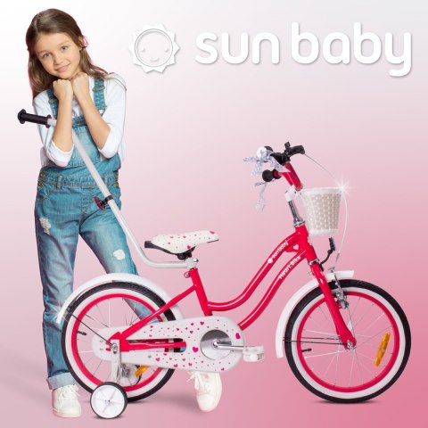 Rower 16 cali Heart bike - malinowy