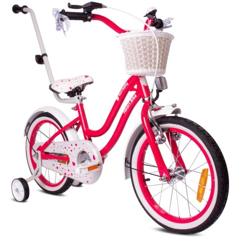 Rower 16 cali Heart bike - malinowy