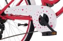 Rower 24 cali Heart bike 7-biegowa przerzutka SHIMANO - malinowy