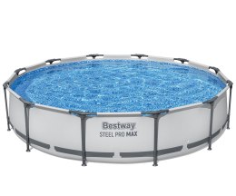 Bestway 56416 BASEN STELAŻOWY STEEL PRO MAX Z POMPĄ FILTRACYJNĄ 3.66m x 0.76m