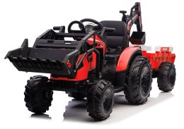 Koparka Z Naczepą Na Akumulator SX2068 Czerwona