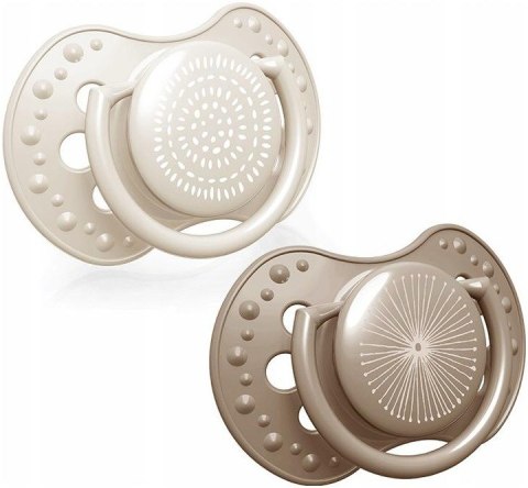 LOVI 22/905_new girl Smoczek silikonowy dynamiczny 0-6m 2 szt Harmony Girl