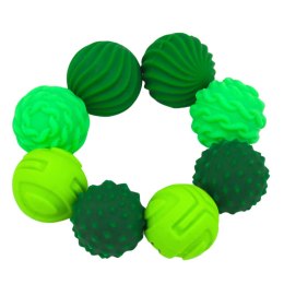 Magnetyczne Silikonowe Piłki Antystresowe W Etui Zielone 2,5 cm 8 el.